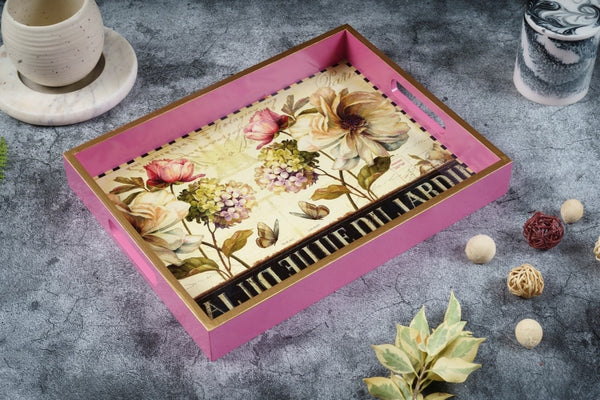 Retro Flower Tray Set